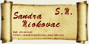 Sandra Miokovac vizit kartica